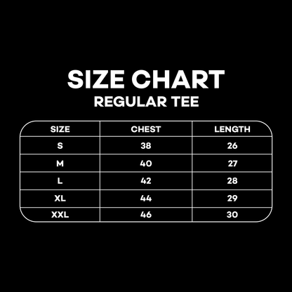 Basic Plain Black Regular Gravit’ee T-Shirt